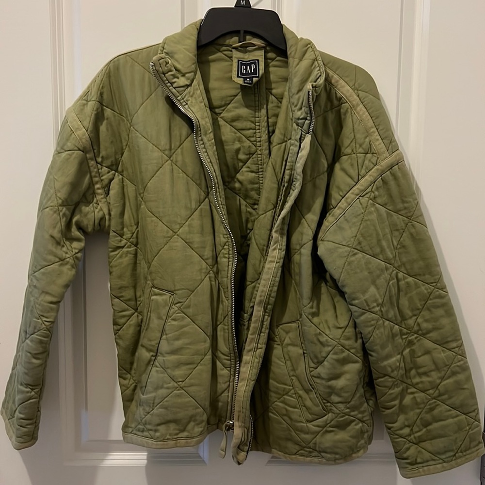 Gap Women’s Army Green Quilted Jacket
